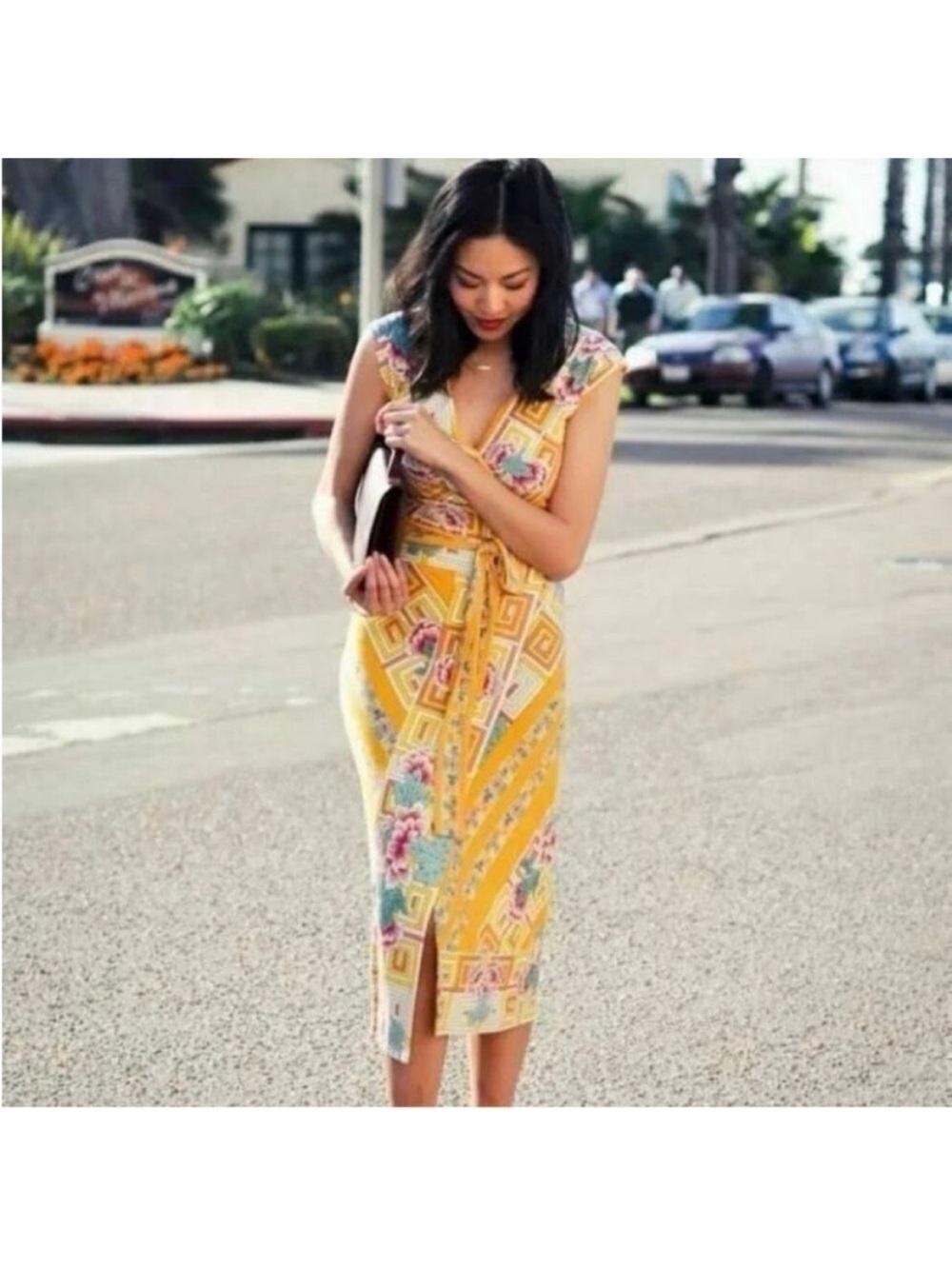 Diane von Fürstenberg Willow Wrap Dress vintage multicolored size 6